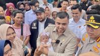 Rahul dan Gerindra Turun ke Lokasi Banjir Rumbai, Bawa 1.000 Paket Sembako