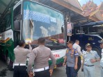 Satlantas Polresta Pekanbaru Ramp Check Bus di Terminal BRPS, Sopir Juga Dicek Kesehatan