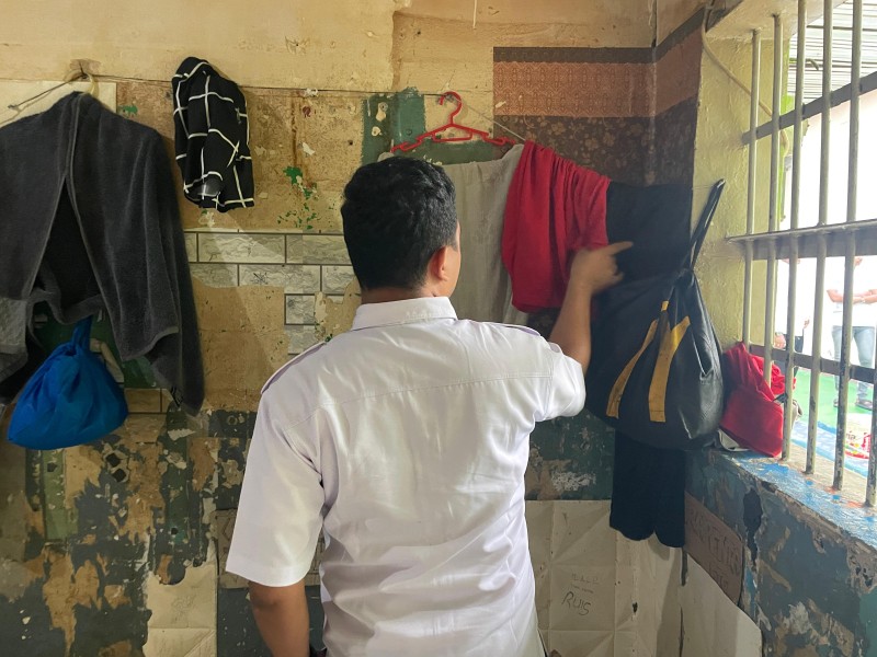 Lapas Kelas IIA Pekanbaru Gelar Razia, Kabel Ilegal hingga Gunting Disita
