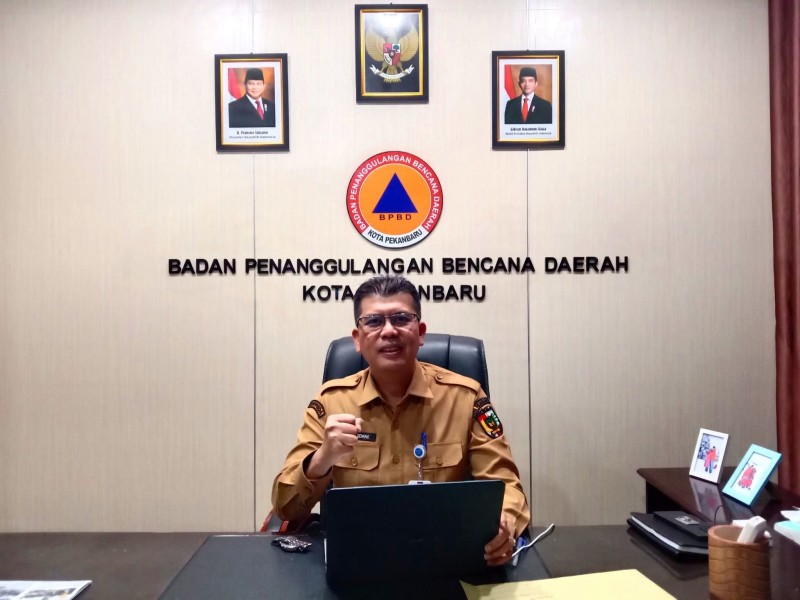 BPBD Pekanbaru Imbau Warga Waspadai Banjir, 5 Kecamatan Masuk Zona Rawan