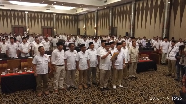 Gerindra Riau Deklarasikan Prabowo Jadi Capres, Besok Pendaftaran Caleg Dibuka