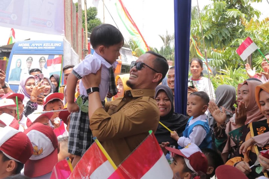 Pemko Pekanbaru Pasang Wifi Gratis di Kelurahan Melebung, Atasi Daerah Blankspot