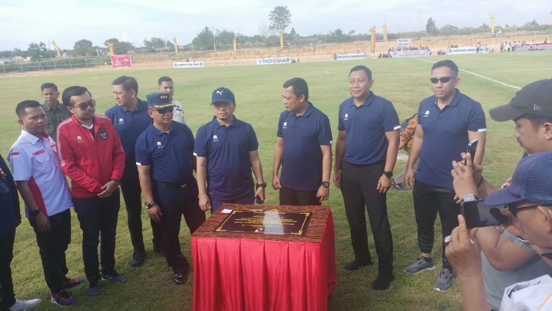 Lapangan Sepakbola Sport Center Tenayan Diresmikan, Pimpinan DPRD Pekanbaru Respon Positif