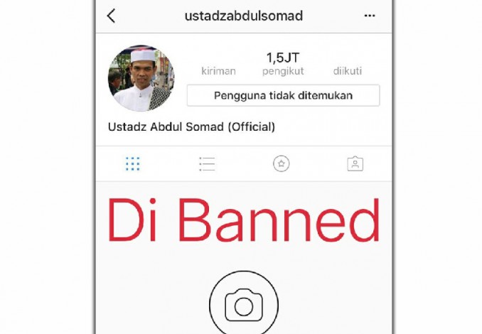 Akun Instagram Ustaz Abdul Somad Di-Banned