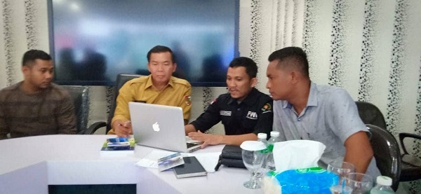 Ketua PWI Pekanbaru melakukan audensi dengan Walikota Pekanbaru