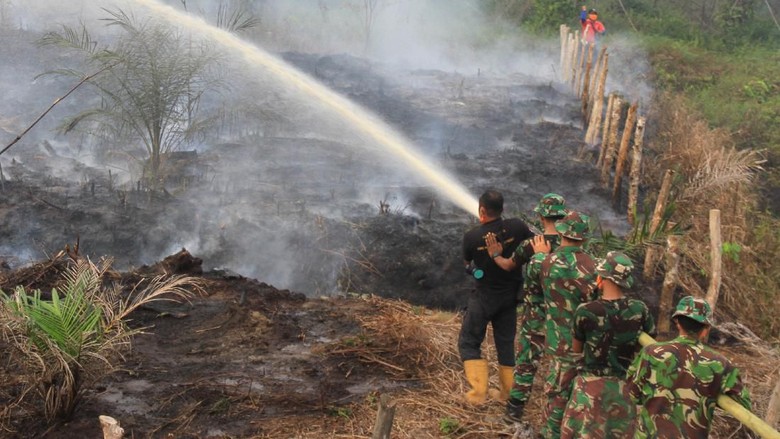Karhutla di Aceh Barat Padam, Heli Water Bombing Digeser ke Riau