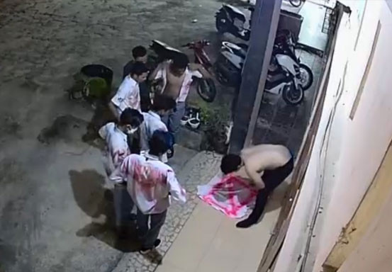 Sekerumunan Siswa di Pelalawan Gelar Aksi Coret Seragam Sekolah