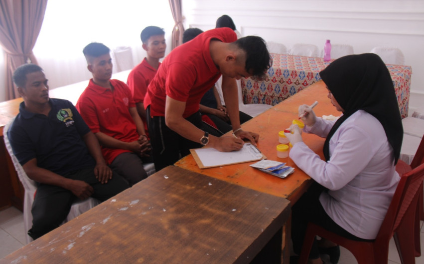 Lapas Kelas IIA Pekanbaru Gelar Tes Urine Berkala, Petugas dan WBP Negatif Narkoba