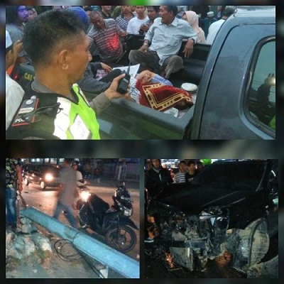 2 Kecelakaan Terjadi dalam Semalam di Pekanbaru, X-Trail Hantam Tiang di Tuanku Tambusai Hingga Tabr