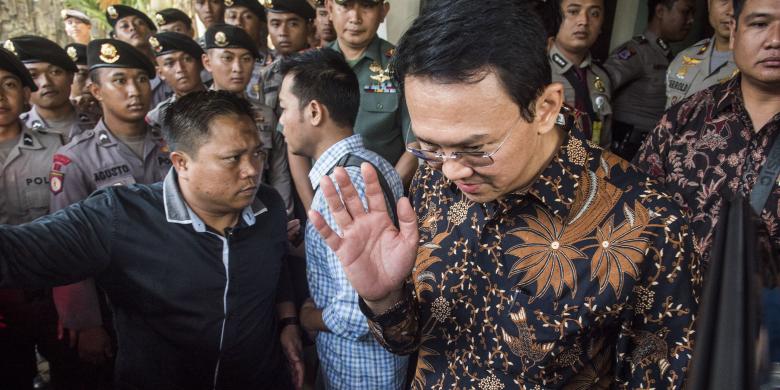 Eksepsi Ditolak, Ahok Bergegas Pergi
