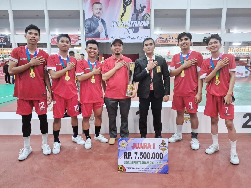 Final Sengit, Kampar Juara Liga Sepak Takraw Riau 2025 Usai Kalahkan Pekanbaru 2-1