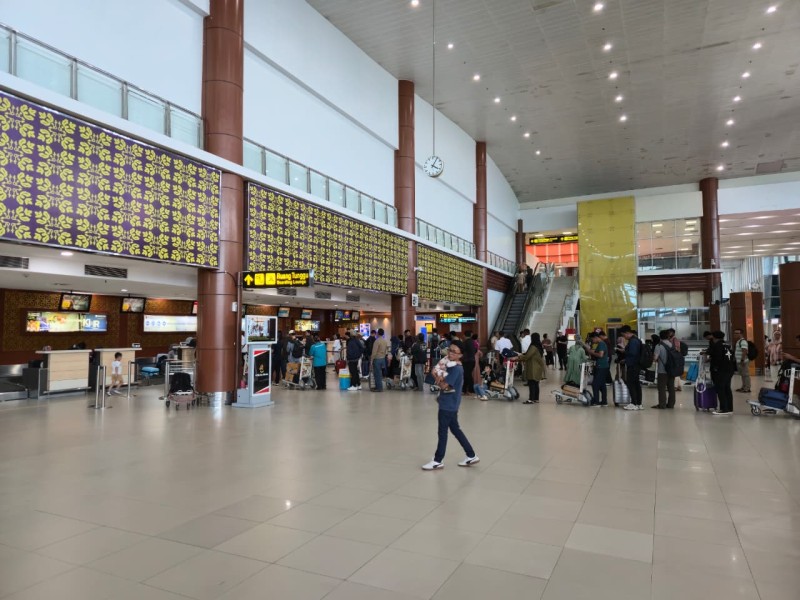 Puncak Arus Nataru 2025-2026, Bandara SSK II Pekanbaru Layani 11.118 Penumpang Sehari