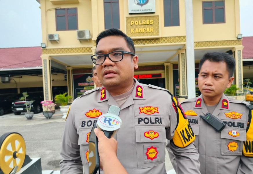 Kapolres Kampar Tegaskan Sanksi Tegas bagi Pelaku Pembakar Lahan