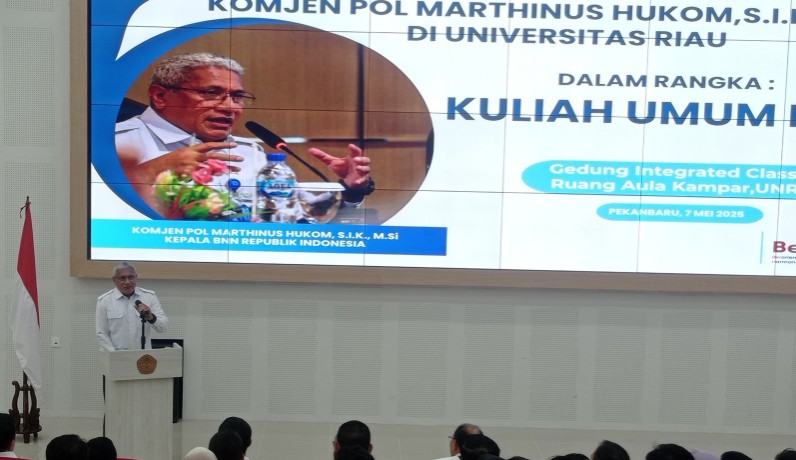 Kepala BNN Paparkan 6 Strategi Nasional Cegah Peredaran Narkoba di Universitas Riau