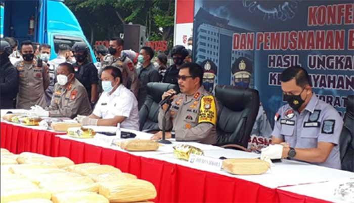 Polda Metro Jaya Amankan Ratusan Kilogram Sabu dan Ribuan Butir Ekstasi, Sebagian dari Riau