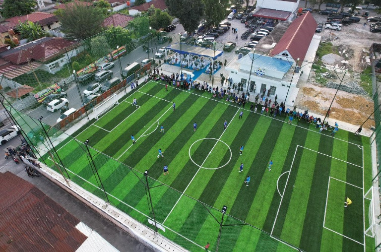 Walikota Agung Nugroho Resmikan Kencana Mini Soccer, Lapangan Milik Pemda dan Gratis untuk Warga