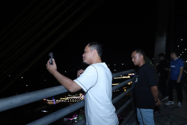 Pemko Pekanbaru Ubah Lahan Kosong di Bawah Jembatan Siak IV Jadi Sentra UMKM Dan kuliner  malam