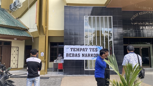 UIN Suska Riau dan BNN Gelar Tes Urine, Wujudkan Kampus Bersinar Tanpa Narkoba