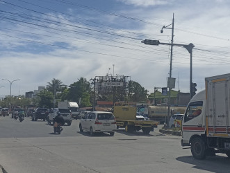 Traffic Light Simpang Garuda Sakti Kembali Tak Berfungsi, Pengendara Resah