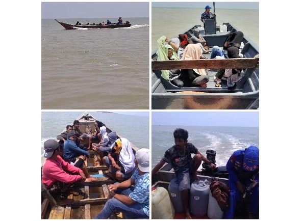 Polair Amankan Kapal Pengangkut Belasan TKI Ilegal