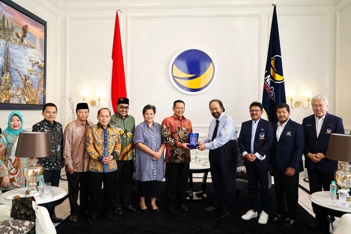 Pimpinan MPR Temui Pengurus NasDem, Bahas Perbaikan Kualitas Demokrasi