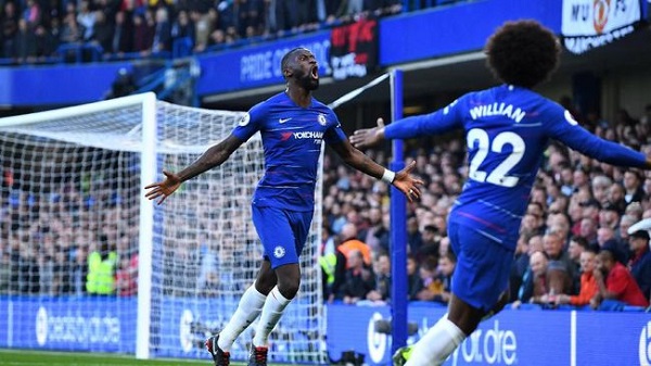 Chelsea Unggul 1-0 Atas Manchester United di Babak Pertama