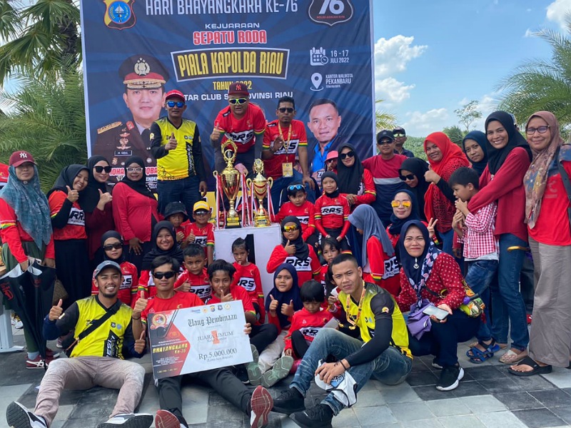 Klub RRS Juara Umum Kejuaraan Sepatu Roda Piala Kapolda Riau 2022