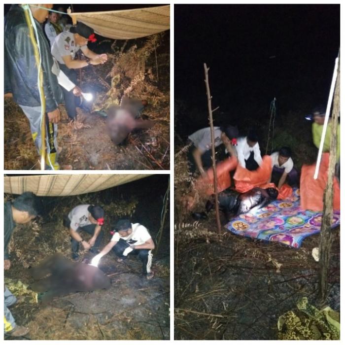 Ditemukan Sesosok Mayat Dalam Keadaan Terbakar di Kecamatan Gaung Inhil