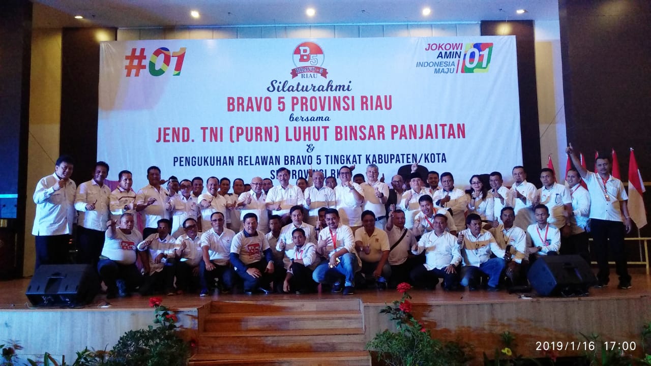 Bravo 5 Siap Patahkan Isu Prabowo Menang di Riau dan Menangkan Jokowi - Amin