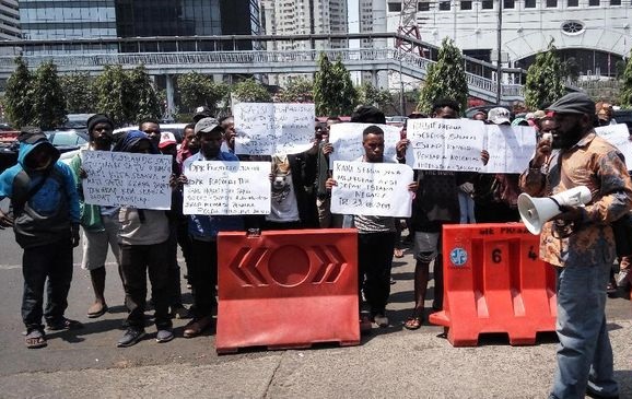 Mahasiswa Papua Sebut Korlap Tak Suruh Bawa Bintang Kejora