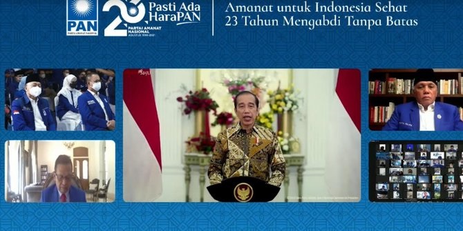 Pesan Jokowi di HUT ke-23 PAN: Hindari Politik Sektarian Halangi Persatuan dan Kesatuan
