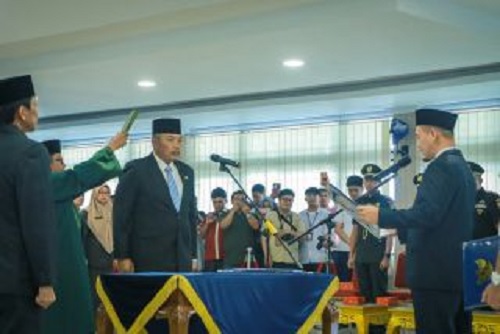 Walikota Pekanbaru, Agung Nugroho melantik Ingot Ahmad Hutasuhut sebagai Pj Sekdako Pekanbaru.