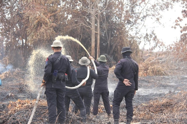 Karhutla Jadi Perhatian Serius, Brimob Polda Riau Tingkatkan Pengawasan