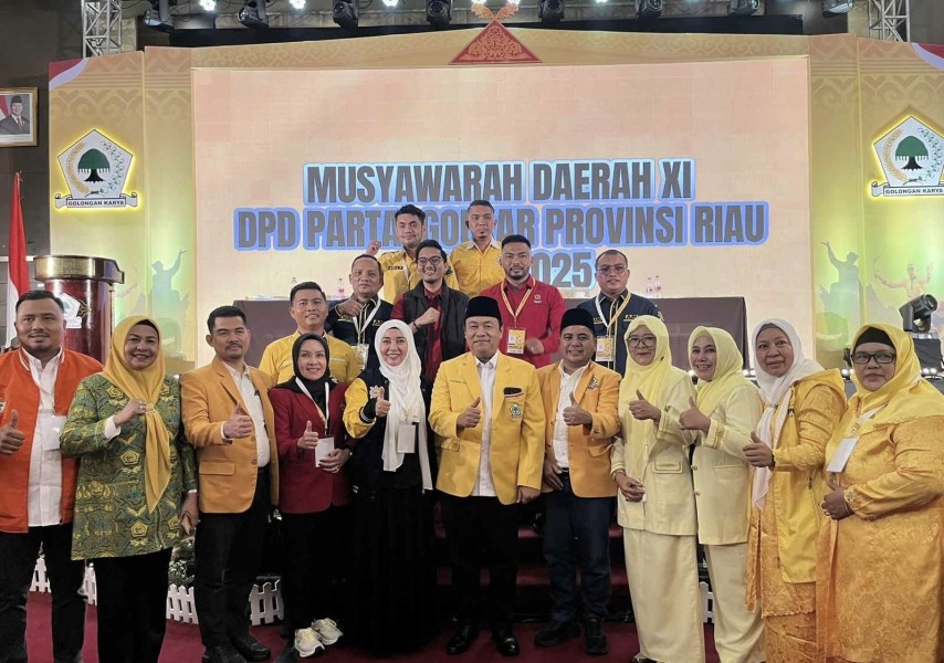 Yulisman Terpilih Aklamasi sebagai Ketua DPD I Golkar Riau di Musda XI