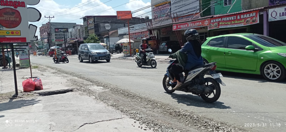 Akhirnya Jalan Delima Mulai Diperbaiki Pemko Pekanbaru