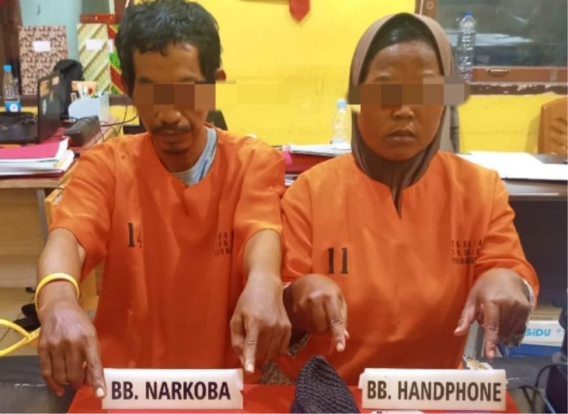 Pasangan Suami Istri di Kampar Ditangkap Polisi karena Edarkan Narkoba