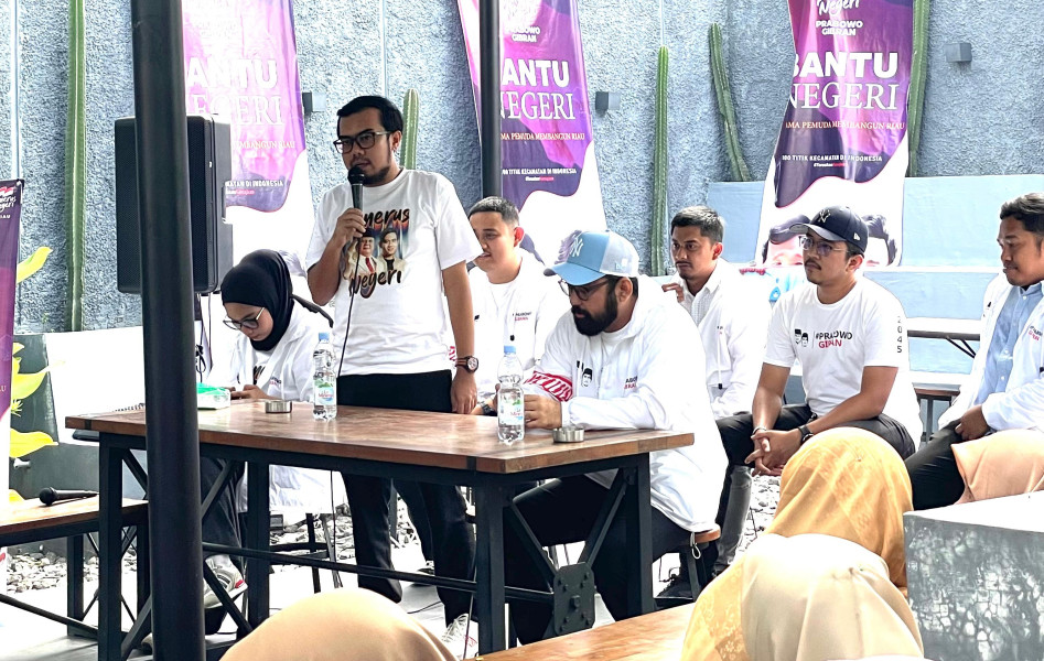 Relawan Penerus Negeri Riau Ajak Masyarakat Dukung Prabowo-Gibran, ''Teruskan Kemajuan dan Indonesia Bisa Lebih Baik''