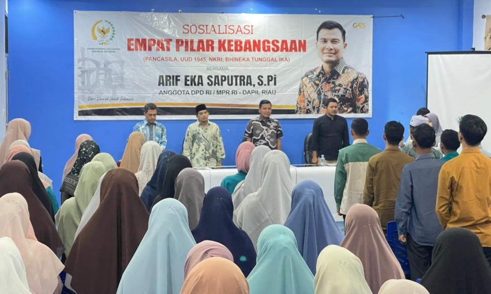 Senator Arif Eka Saputra Sosialisasikan Empat Pilar MPR RI di Rokan Hulu