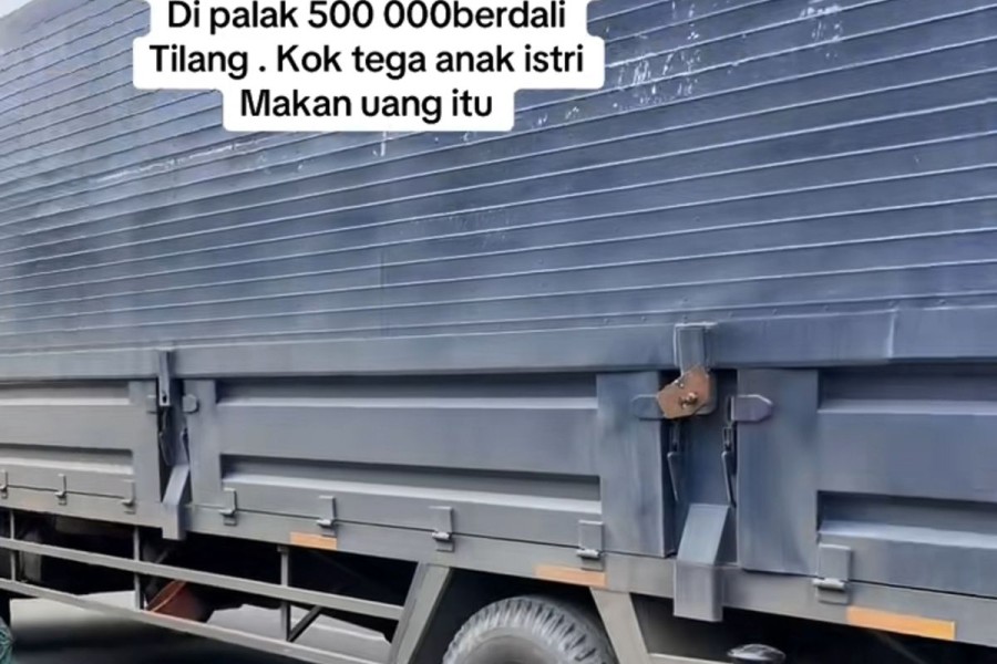 Sebut Dipalak di Jalan Sudirman, Sopir Truk Viral, Polisi Pekanbaru Buka Suara