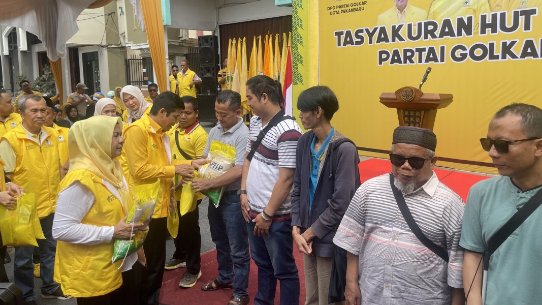 Istimewa! Golkar Pekanbaru Pilih Rayakan HUT ke-61 Bersama Penyandang Disabilitas