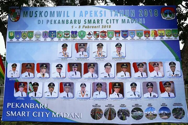 Walikota se Sumatera Mengagumi Perkembangan Kota Pekanbaru