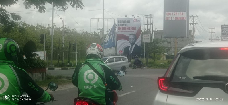 Di Riau, Baliho Dukung Jokowi Mulai Bertebaran, Berisikan Dukungan Positif
