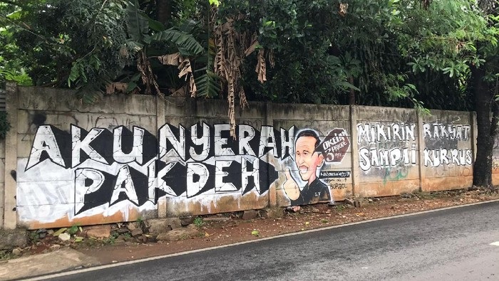 Viral Mural Mirip Jokowi 'Oke Lah 3 Periode' di Jaksel, Kini Dihapus
