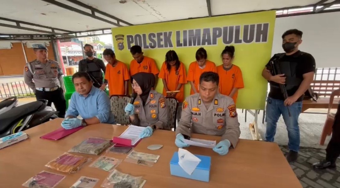 Polsek Limapuluh Bekuk Komplotan Curanmor, Tiga Pelaku Perempuan