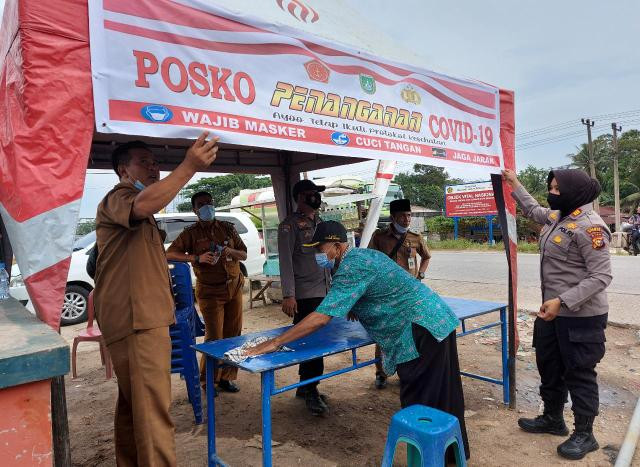 Posko Penanganan Covid-19 Pasar Suka Ramai Dumai Bertujuan Tingkatkan Kesadaran Warga