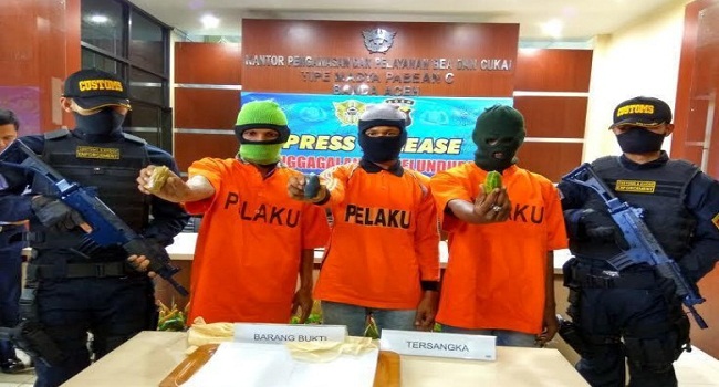 3 Pemasok Sabu dari Malaysia Ditangkap
