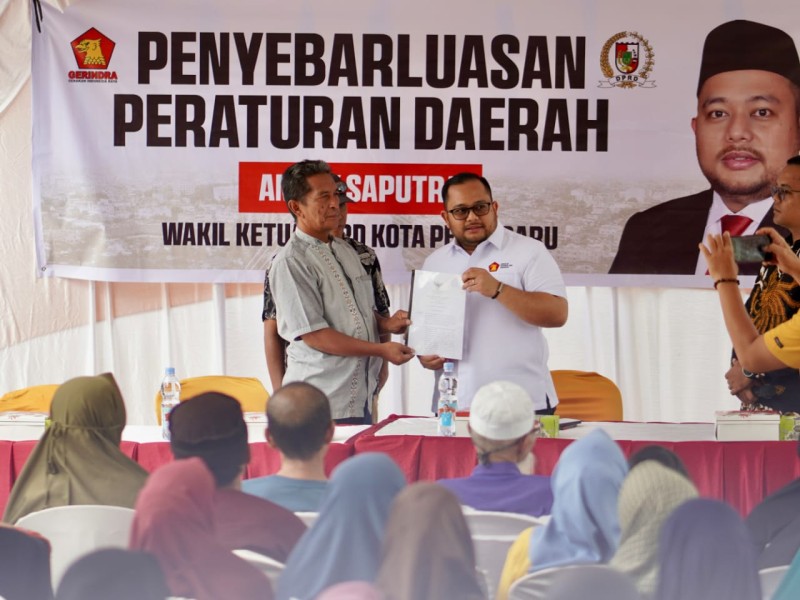 Wakil Ketua DPRD Andry Sosialisasikan Perda KTR, Dorong Pekanbaru Menuju Kota Sehat