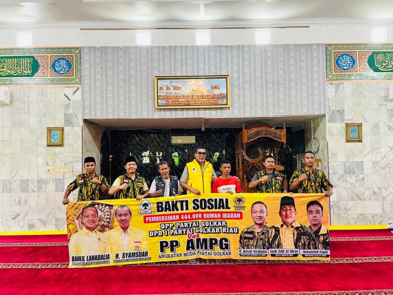 PP AMPG Bersihkan 444.000 Rumah Ibadah, Pekan Ini Sasar 100 Lokasi di Riau