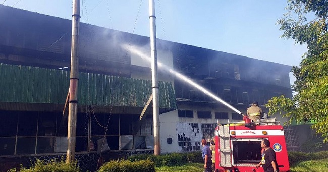 Pabrik Pengolahan Teh PTPN di Sukabumi Terbakar