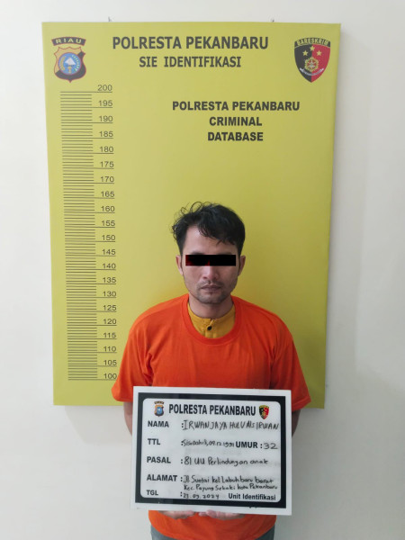 Ayah Biadab di Pekanbaru: Gagahi Anak Kandung 12 Tahun, Kini Dibekuk Polisi